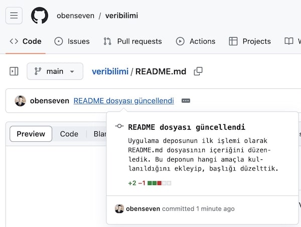 Git ve Github ile Çalışmak 44