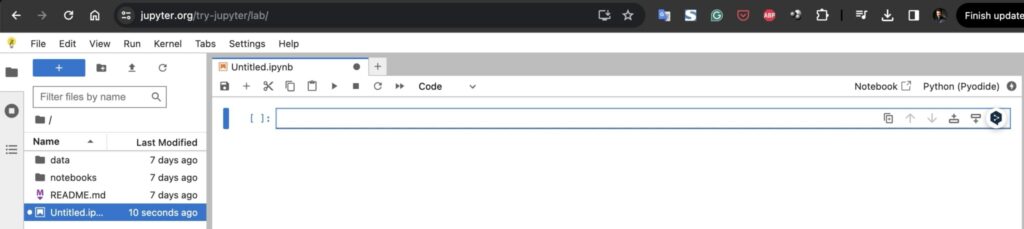 Jupyter Notebook ile Çalışmak 29 Jupyter Notebook ile Çalışmak 28