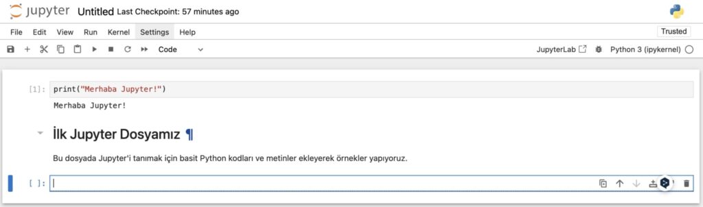 Jupyter Notebook ile Çalışmak 20 Jupyter Notebook ile Çalışmak 19