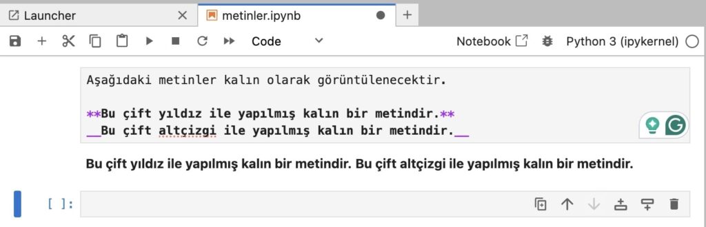 Jupyter Notebook ile Çalışmak 22 Jupyter Notebook ile Çalışmak 21