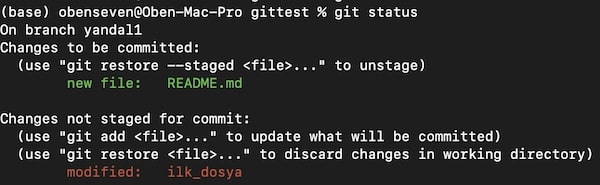 Git ve Github ile Çalışmak 26