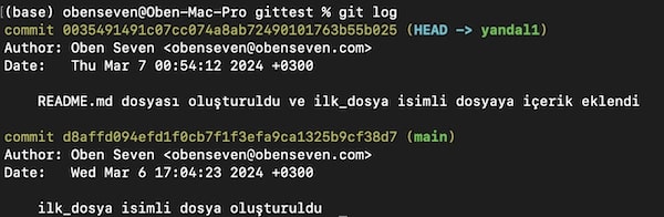 Git ve Github ile Çalışmak 28